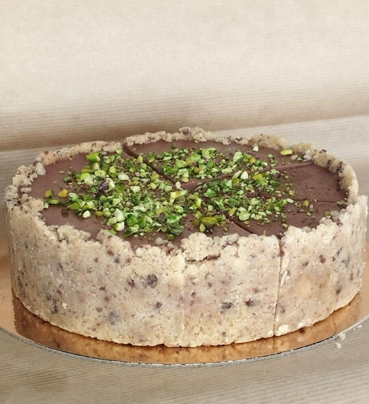 Tarta de queso de Dubái con relleno de pistacho Tarta de queso Dubai con relleno de pistacho